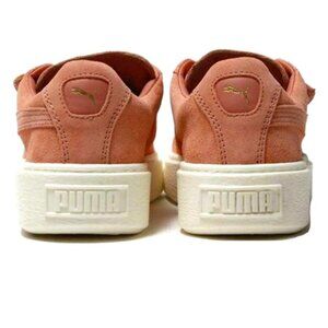 PUMA Women's Basket Strap Platform Women's Sneaker Tan Slip-On- size 7.5-234